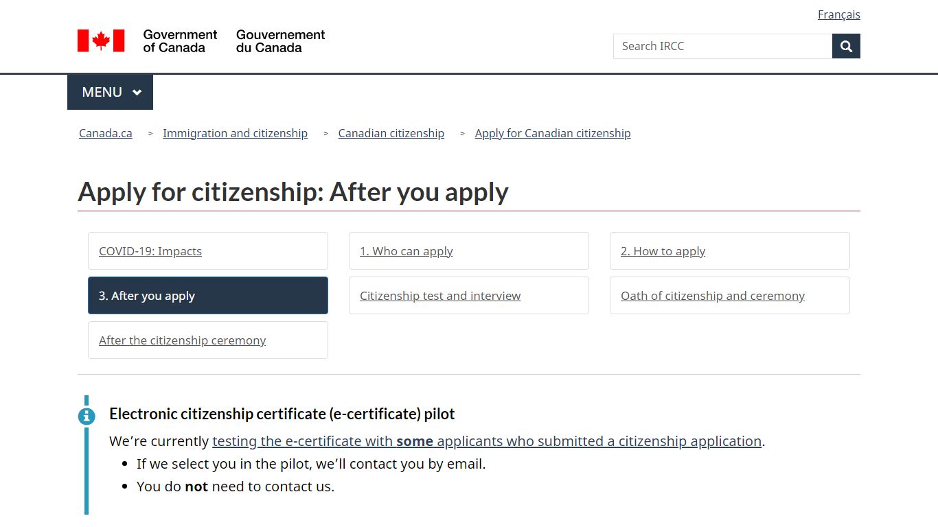 Apply for citizenship: After you apply - Canada.ca